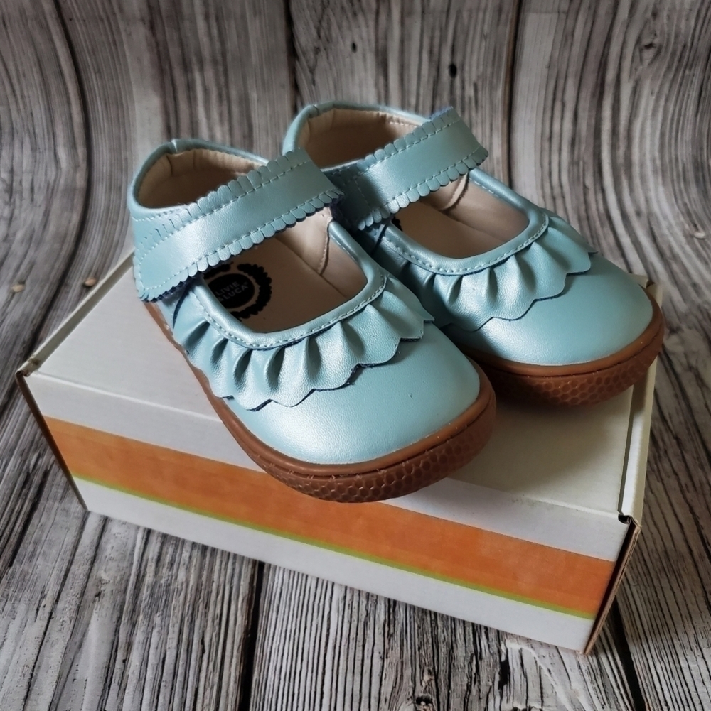 Livie and Luca Ruche Sandals Sky Blue - Picture 4 of 10